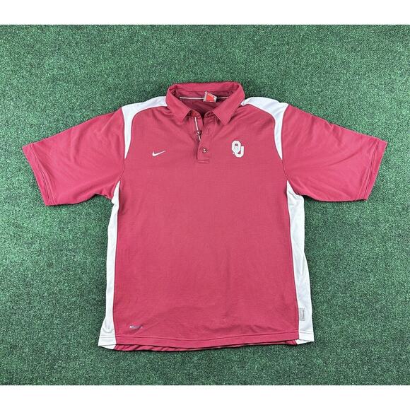 Nike Oklahoma University Sooners Polo Shirt - Picture 1 of 7
